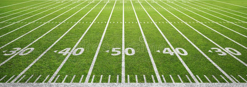Amerikanischer Fußballplatz und Gras stockfoto Amerikanischer Fußballplatz und Gras stockfoto