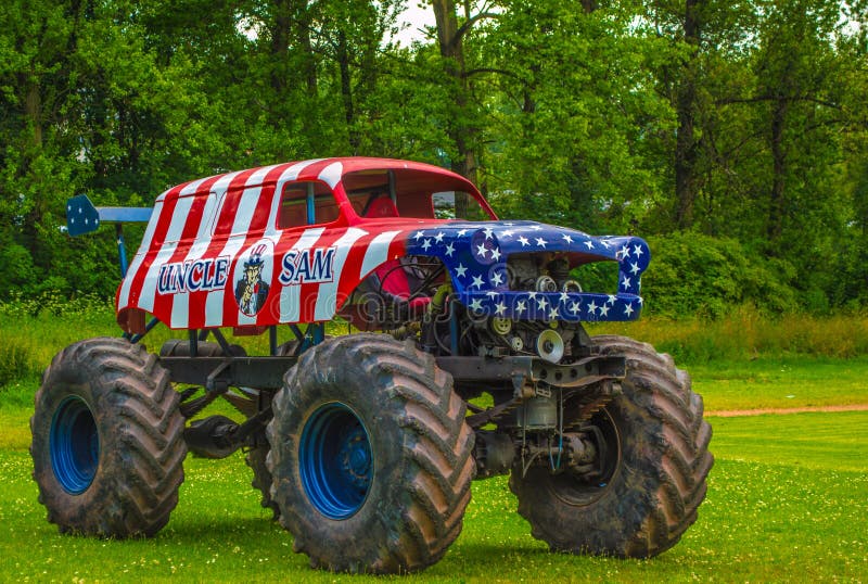 Small American Monster Truck in Poland. Small American Monster Truck in Poland