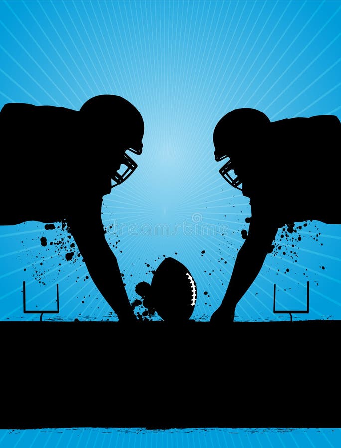 Amerikansk fotboll royaltyfri illustrationer Amerikansk fotboll royaltyfri illustrationer