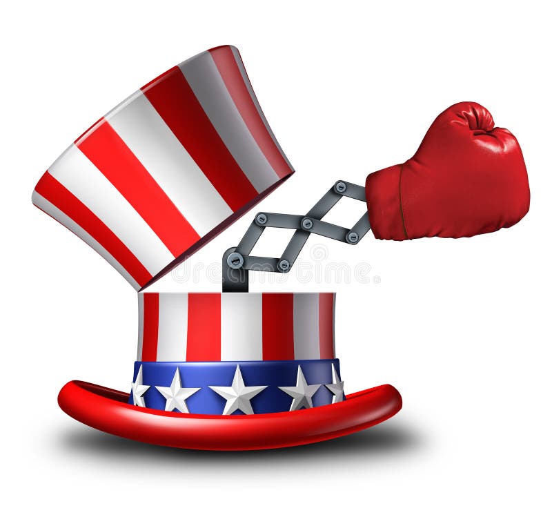 Amerikansk valstrategi stock illustrationer Amerikansk valstrategi stock illustrationer