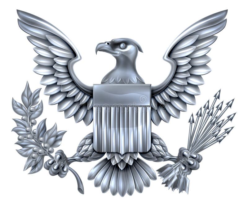 amerikansk örnsilver royaltyfri illustrationer amerikansk örnsilver royaltyfri illustrationer