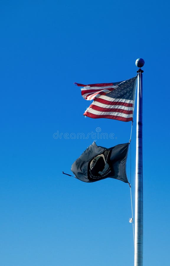 amerikanska flagganmiapow arkivbild amerikanska flagganmiapow arkivbild