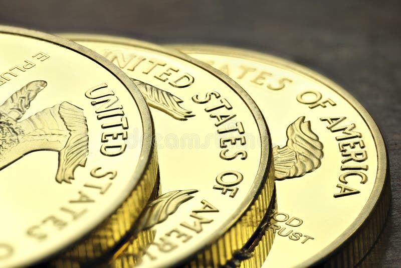 Amerikanska guld- Eagle arkivbild