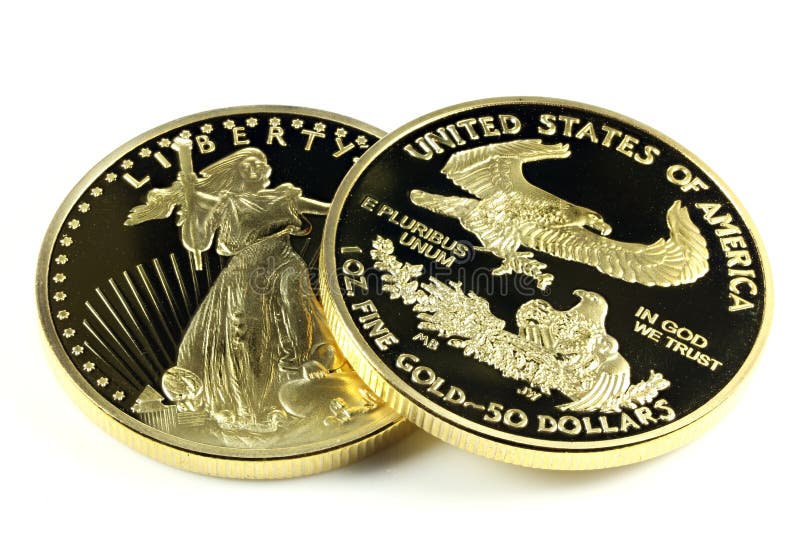 Amerikanska guld- Eagle royaltyfri bild