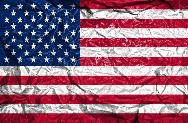 Amerikas förenta statertappningflagga på gammal skrynklig pappers- bakgrund fotografering för bildbyråer Amerikas förenta statertappningflagga på gammal skrynklig pappers- bakgrund fotografering för bildbyråer