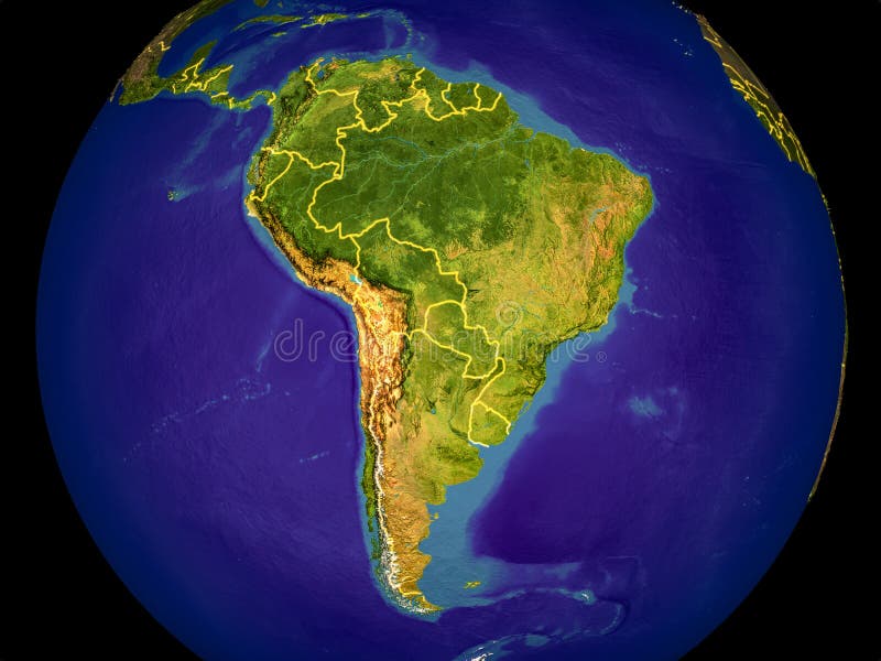 Ameryka Południowa na ziemi