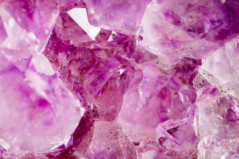 Premium Photo  Amethyst pink crystals gems mineral crystals in the natural  environment texture of precious