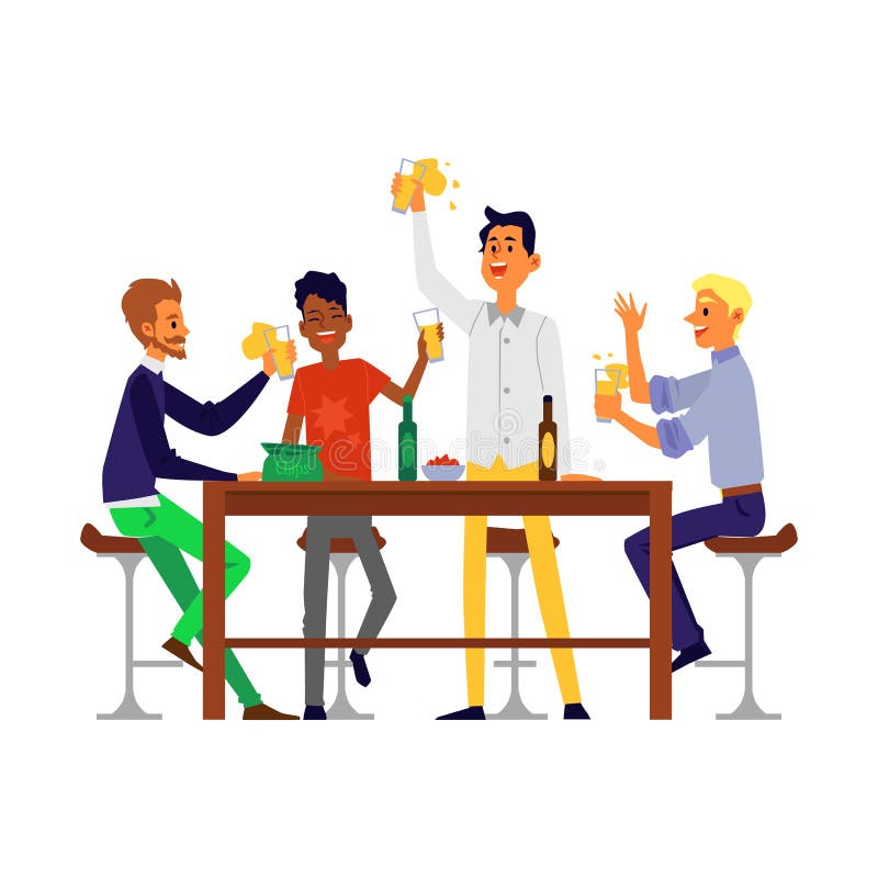 pix Amigos Desenhos Png amigos bebendo da cerveja ilustracoes