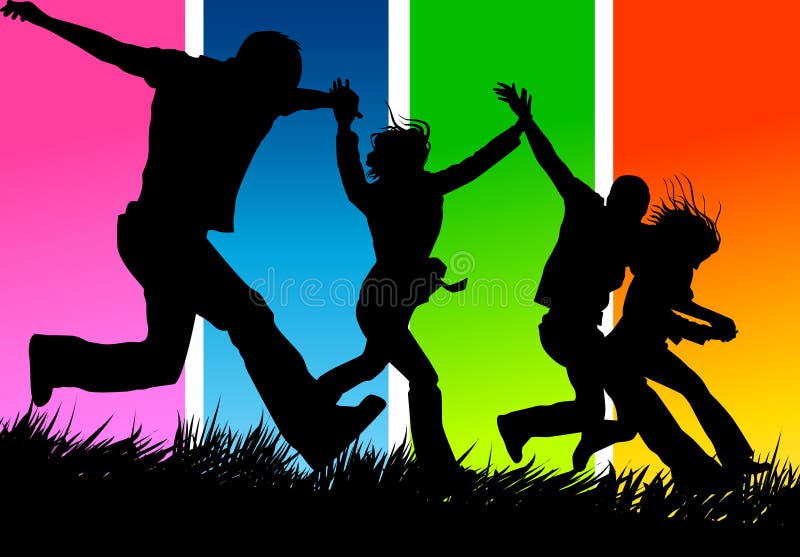 Amigos unidos libre illustration Amigos unidos libre illustration