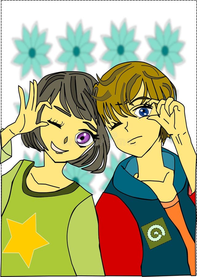 Amis Illustration Stock Illustration Du Avant Fleur 75663542