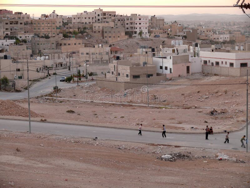 AMMAN, JORDAN - NOVEMBER 5, 2008: City at sunset.