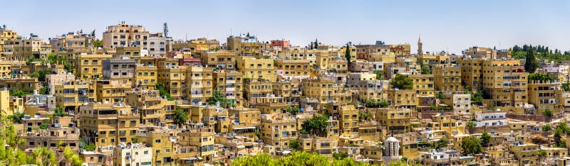 Amman Jordan panorama obrazy royalty free