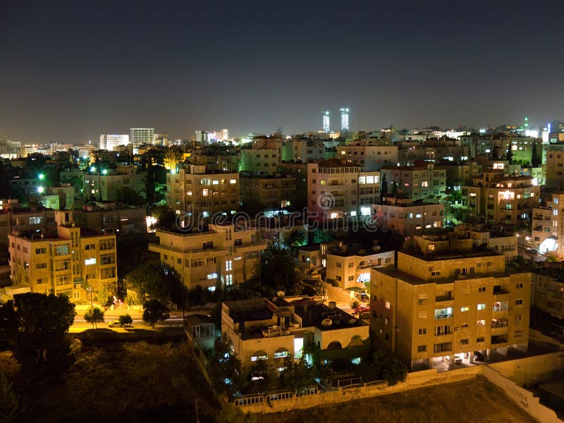 Amman-Skyline nachts