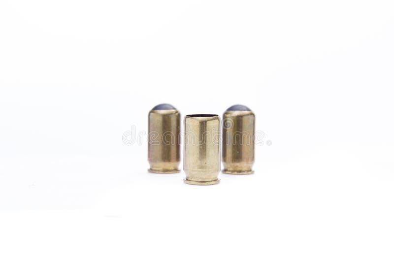 Rubber Cartridges for a Traumatic Pistol are in the Form for Cartridges