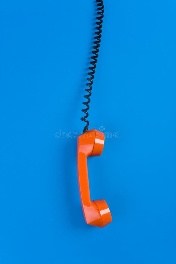 Amo arancione del telefono immagini stock libere da diritti Amo arancione del telefono immagini stock libere da diritti