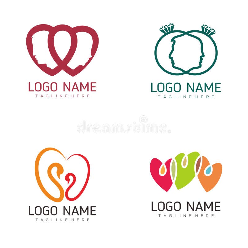Amor da data e de logotipo do Valentim projeto ilustração royalty free Amor da data e de logotipo do Valentim projeto ilustração royalty free