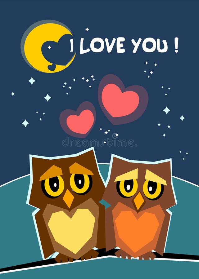 Amor da ilustração 2 corujas bonitos no amor Seja meu Valentim O cartão do Valentim eu te amo, seja meu Valentim ilustração stock Amor da ilustração 2 corujas bonitos no amor Seja meu Valentim O cartão do Valentim eu te amo, seja meu Valentim ilustração stock