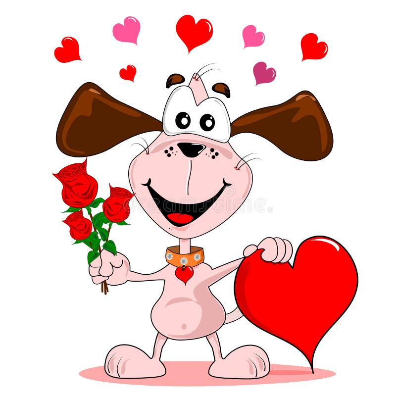 Amor de cachorrinho ilustração stock