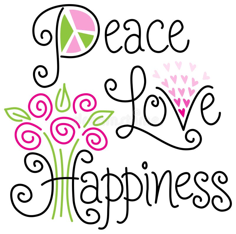 Amor e felicidade da paz