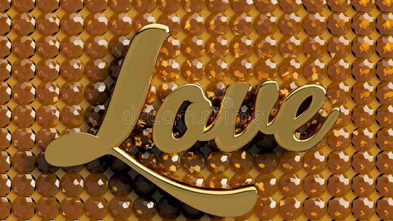 AMOR en Amber Gold libre illustration