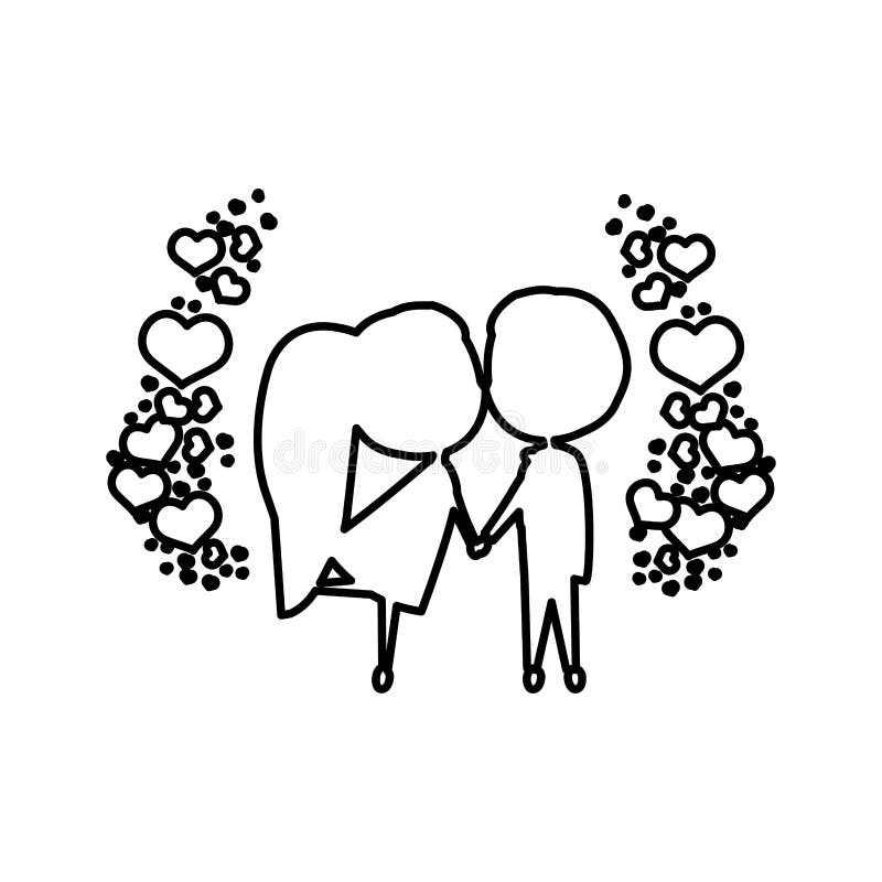 Amor y romanticismo stock de ilustración. Ilustración de corazones -  87609753