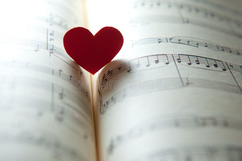Amore per musica fotografie stock libere da diritti
