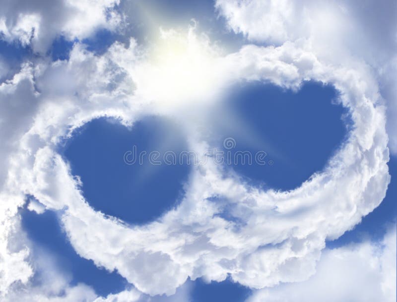 Amour Celeste Photo Stock Image Du Nuage Soleil Bonheur
