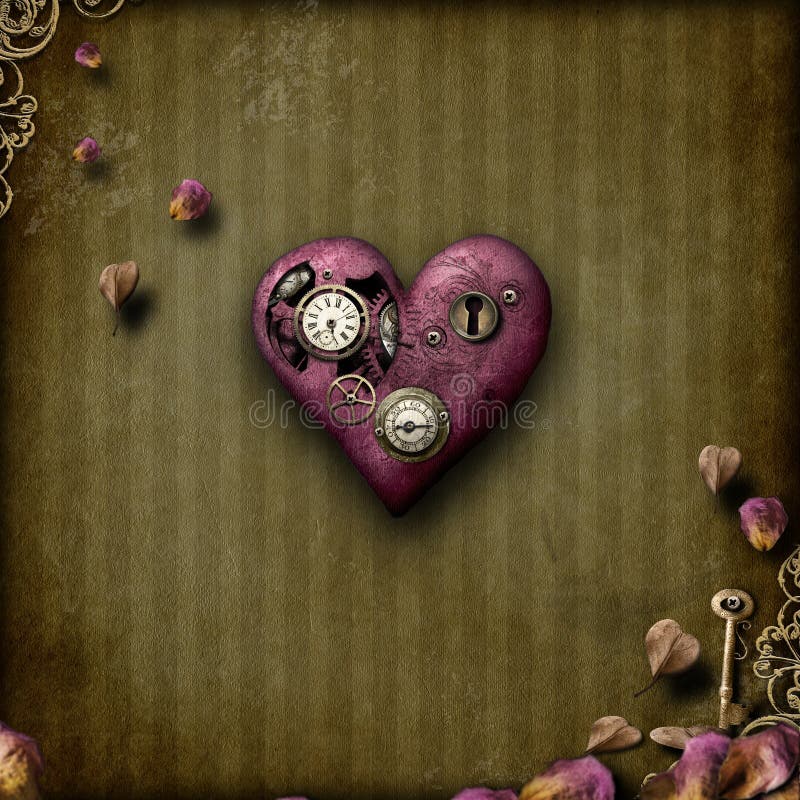 Amour de Steampunk image libre de droits Amour de Steampunk image libre de droits