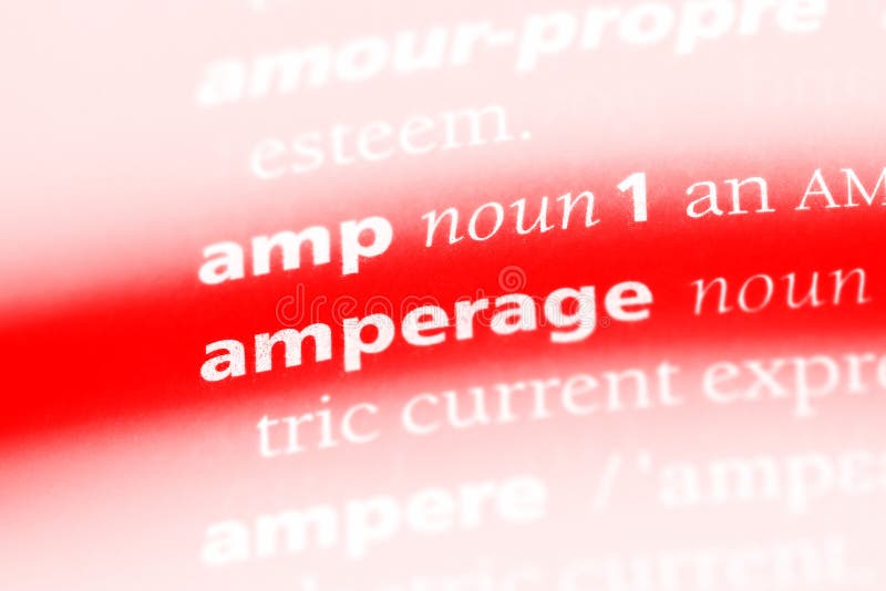Amperage stock image. Image of closeup, info, text, paper 114412047