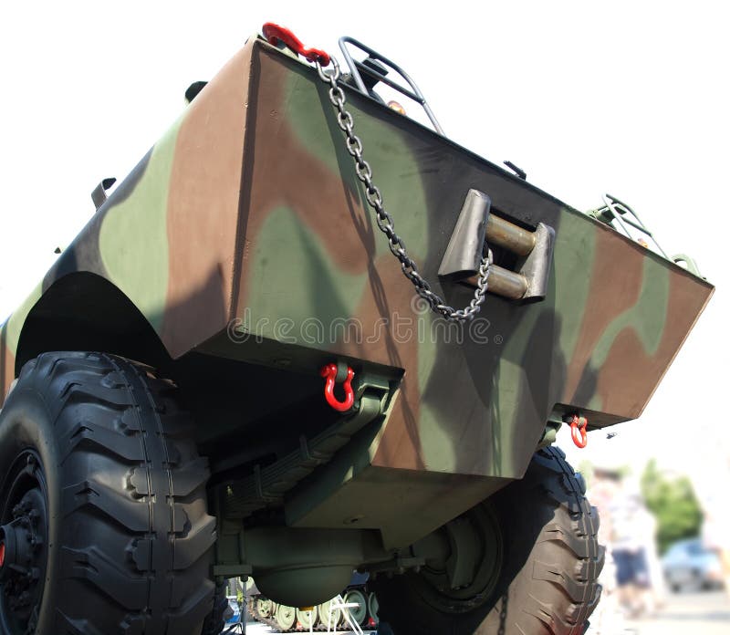 Amphibisches Militärfahrzeug stockbild Amphibisches Militärfahrzeug stockbild