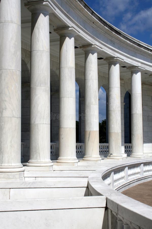 Inside view of the amphitheater in front of the tomb of the unknown soldier, Arlington Cemetery, VA. Inside view of the amphitheater in front of the tomb of the unknown soldier, Arlington Cemetery, VA