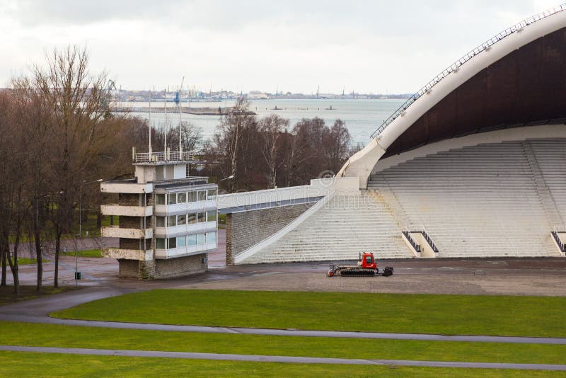 Amphitheater, music stadium Lauluvaljak on the Song Field in Tallinn.