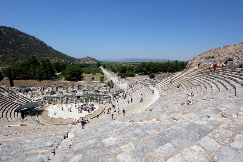 Amphitheatre на Ephesus стоковые фотографии rf Amphitheatre на Ephesus стоковые фотографии rf