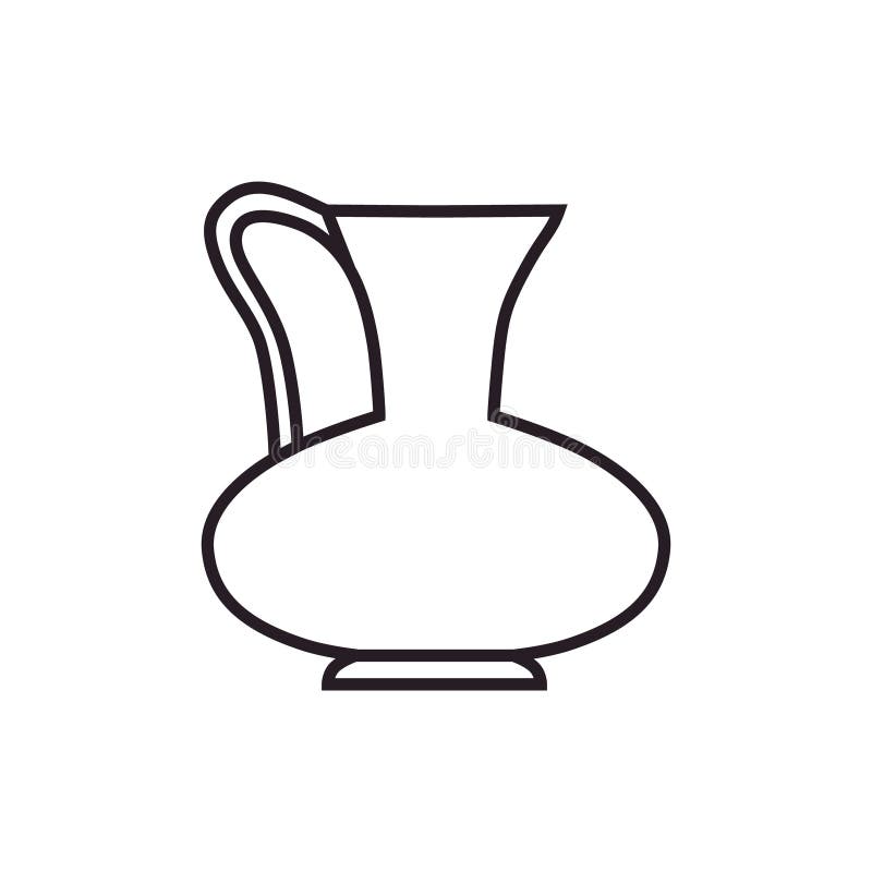 Amphora Icon Vector. Jug Illustration Sign. Pottery Symbol or Logo
