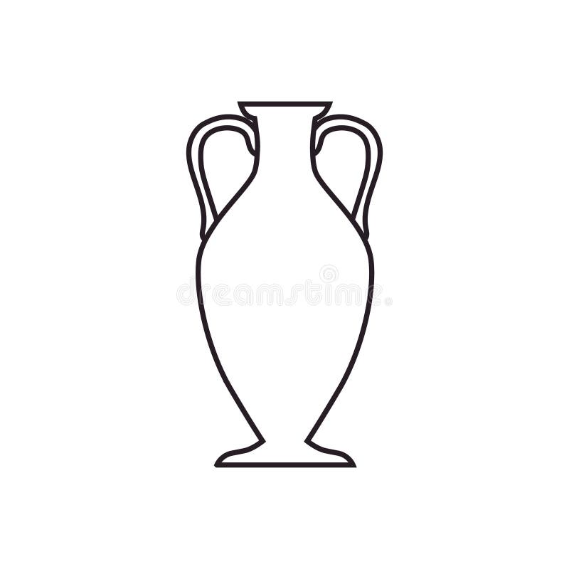 Amphora Icon Vector. Jug Illustration Sign. Pottery Symbol or Logo