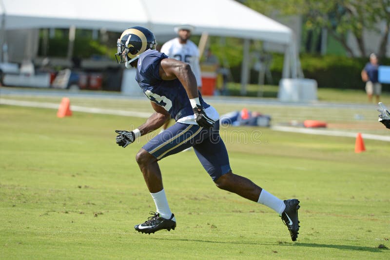 Brian Quick, wide receiver dei Rams immagini stock