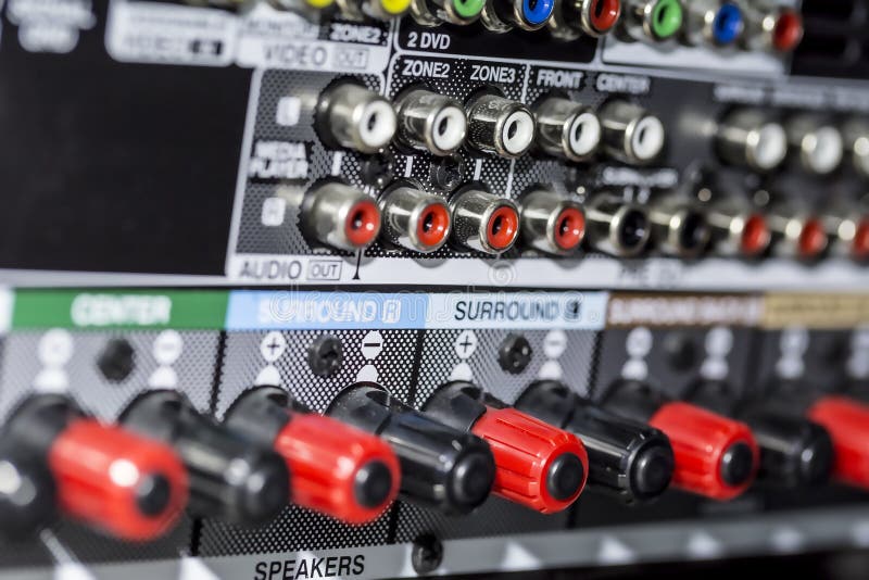 Amplifier connectors royalty free stock photos Amplifier connectors royalty free stock photos