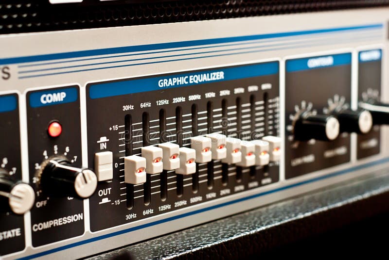 Amplifier equipment stock image. Image of mixing, line 21077591