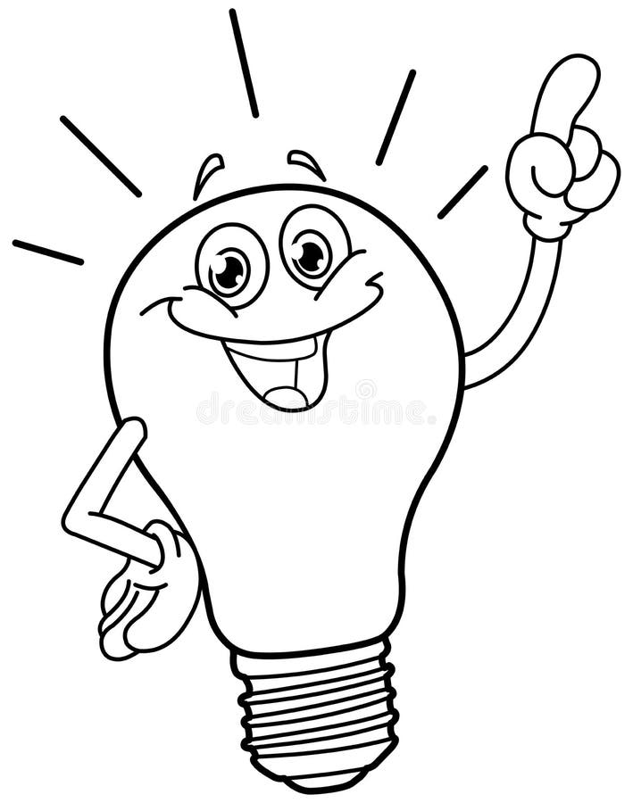 Ampola esboçada dos desenhos animados ilustração royalty free Ampola esboçada dos desenhos animados ilustração royalty free