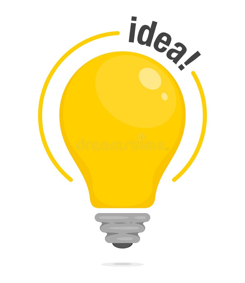 Ampoule d'idée Ampoule rougeoyante jaune Symbole d'idée, de solution et de la pensée Icône plate de style Illustration de vecteur illustration de vecteur Ampoule d'idée Ampoule rougeoyante jaune Symbole d'idée, de solution et de la pensée Icône plate de style Illustration de vecteur illustration de vecteur