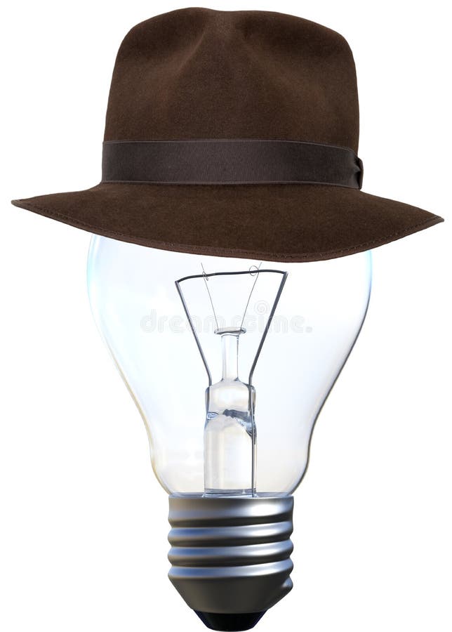 Chapeau De Fedora De Feutre De Type De L'Indiana Jones D'isolement