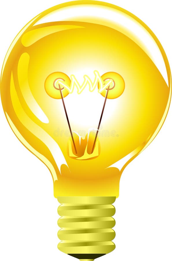 Ampoule jaune illustration stock. Illustration du outils 14458232