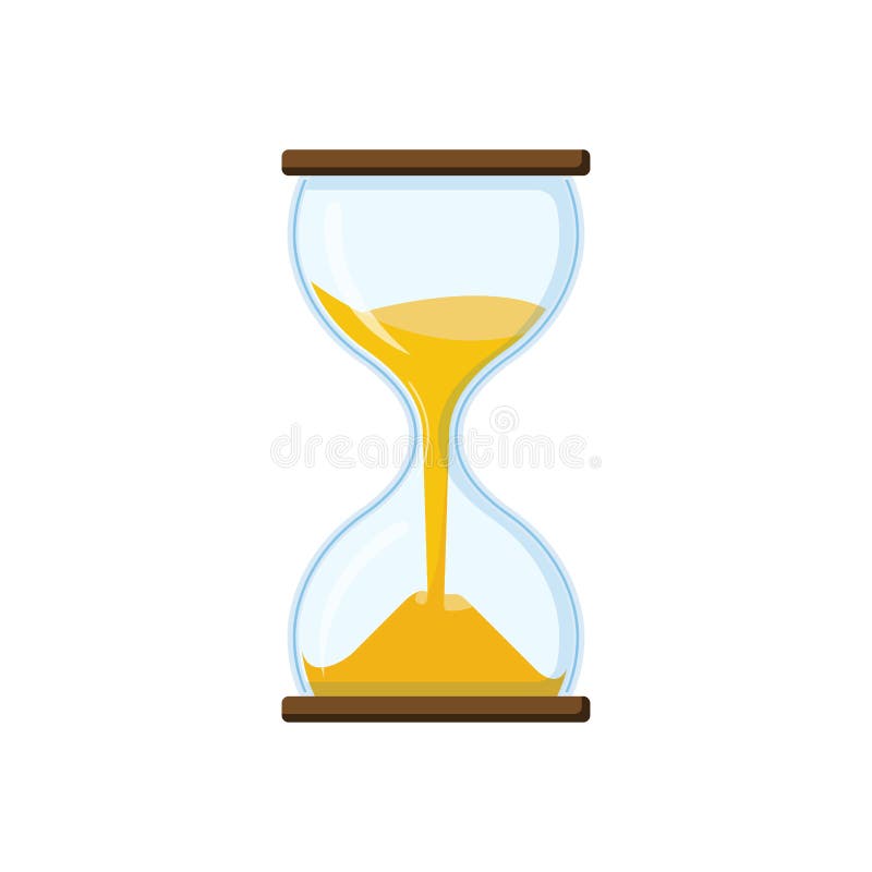 Retro hourglass with clear glass and half sprinkled with sand. Antique tool for measuring time. Hourglass for business concept deadline. Retro hourglass with clear glass and half sprinkled with sand. Antique tool for measuring time. Hourglass for business concept deadline.