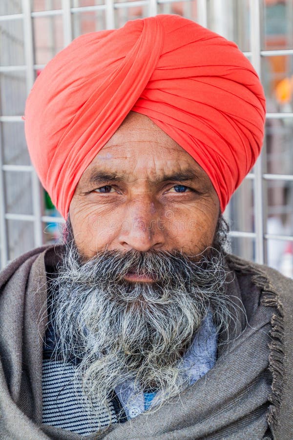 Portrait Of Sikh Man At Golden Temple Editorial Photo - Image of beard ...