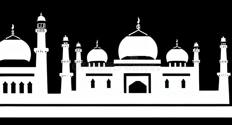 A generative AI art style interpretation of Amritsar, Punjab, India. Black & White City Logo. A generative AI art style interpretation of Amritsar, Punjab, India. Black & White City Logo.