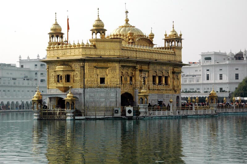 Amritsar χρυσός ναός στοκ εικόνα
