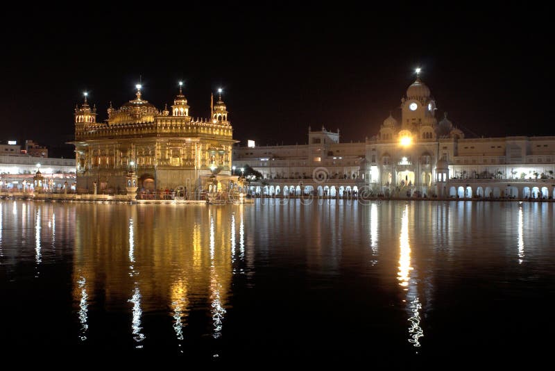 Amritsar χρυσός ναός στοκ εικόνα