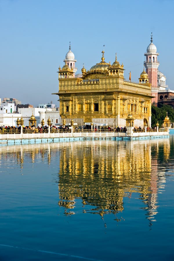 Amritsar χρυσός ναός στοκ εικόνα με δικαίωμα ελεύθερης χρήσης