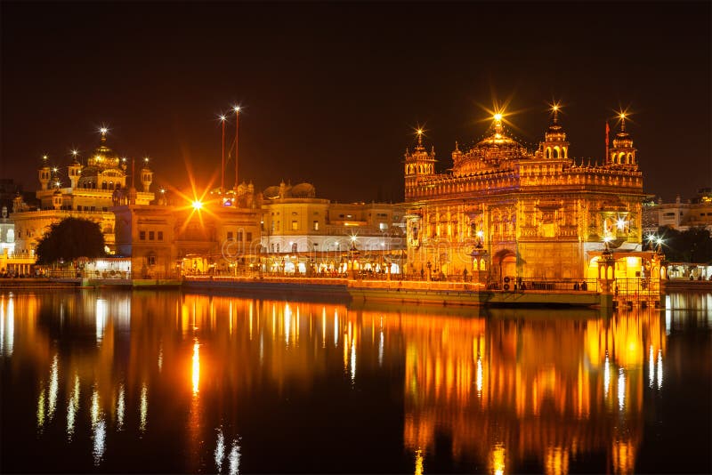 Amritsar χρυσός ναός στοκ εικόνα με δικαίωμα ελεύθερης χρήσης
