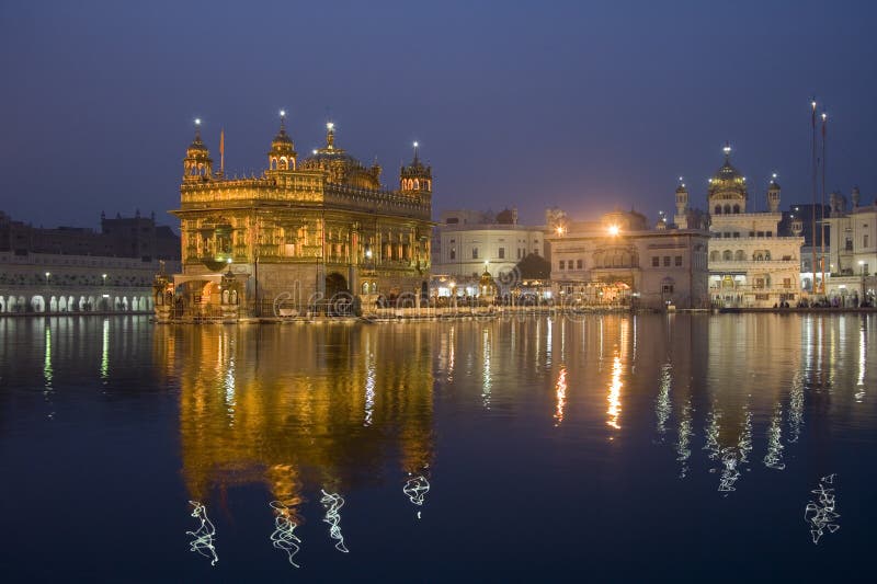 Amritsar χρυσός ναός της Ινδίας στοκ εικόνα με δικαίωμα ελεύθερης χρήσης